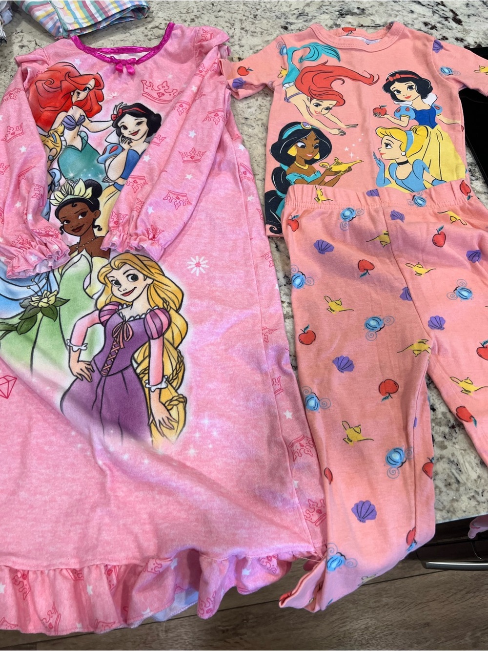 Disney Princess gown and PJ set size 5